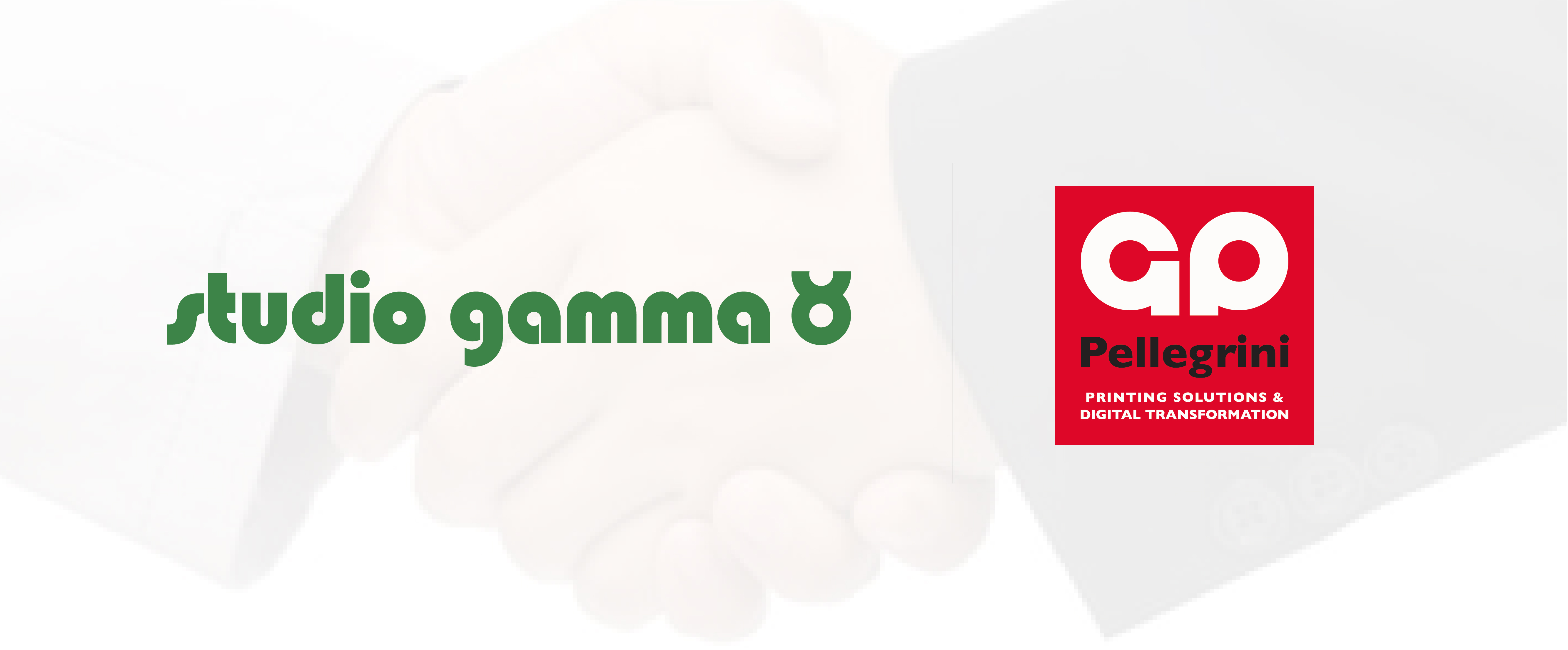logo Studio Gamma e logo Pellegrini